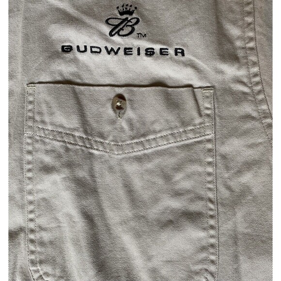 Winners Circle Men’s L Dale Earnhardt Jr #8 Button Up Shop Shirt Tan Bud Racing - Picture 7 of 8